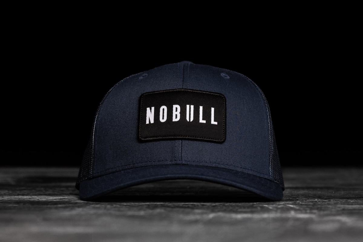 Nobull Curved-Brim Trucker Men's Hats Navy | Australia (FB6305)